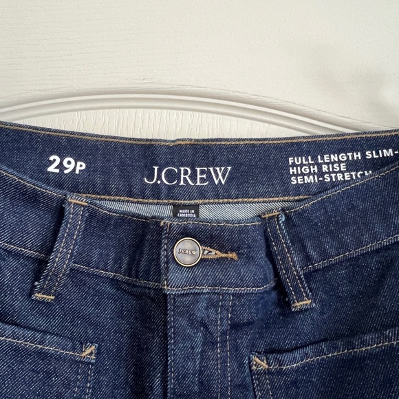 Jcrew Petite full-length slim-wide jean with patch pockets, 29P - Picture 5 of 8